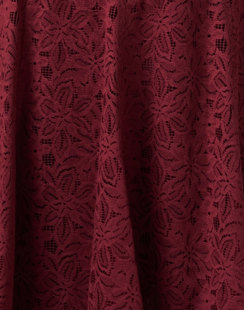 Fabric image - Max Mara Studio - Finito Wine Lace Dress