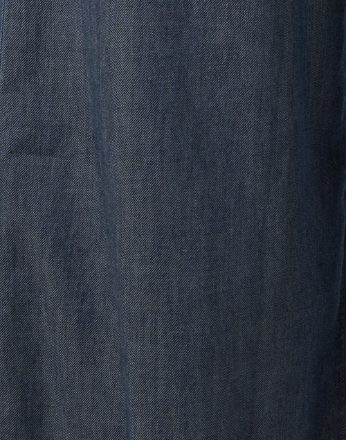 Fabric image - Eileen Fisher - Blue Cotton Twill Cropped Pant