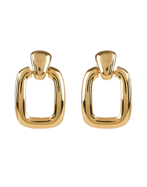 Ben-Amun Gold Square Clip Earrings
