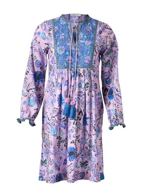 Product image - Bella Tu - Stella Purple and Blue Print Cotton Dress