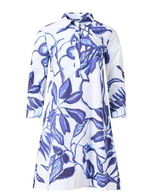 Product image - Sara Roka - Jackie Blue and White Print Cotton Dress