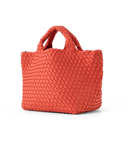 Front image - Naghedi - St. Barths Small Orange Woven Handbag