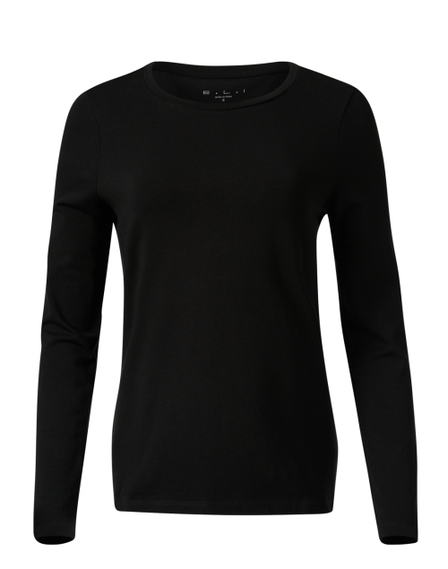 Product image - E.L.I. - Black Pima Cotton Long Sleeve Top