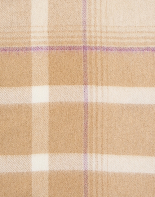Fabric image - Johnstons of Elgin - Camel Plaid Cashmere Scarf