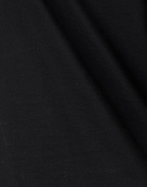 Fabric image - Veronica Beard - Waldorf Black Ruched Pima Cotton Tee