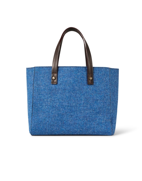 Back image - Frances Valentine - Henry Blue Wool Tote Bag