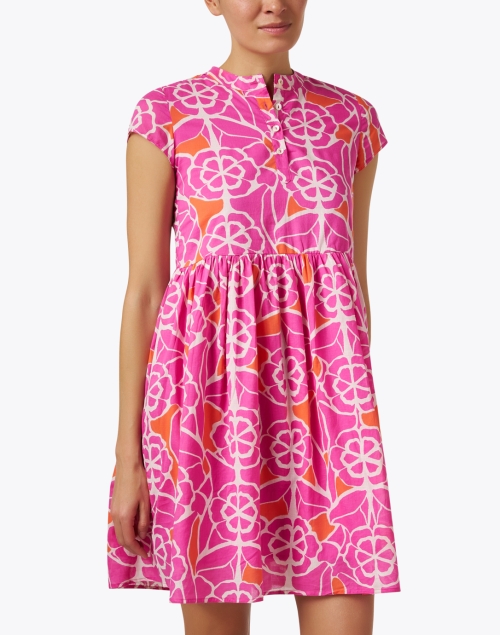 Front image - Ro's Garden - Feloi Pink Print Dress