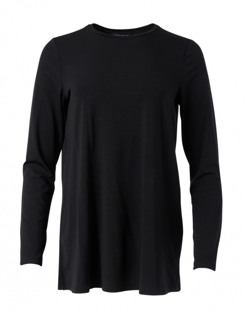 Product image - Eileen Fisher - Black Essential Fine Jersey Tunic