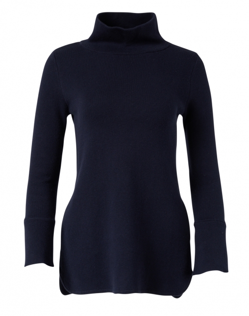 Product image - Burgess - Lauren Navy Cotton Cashmere Tunic