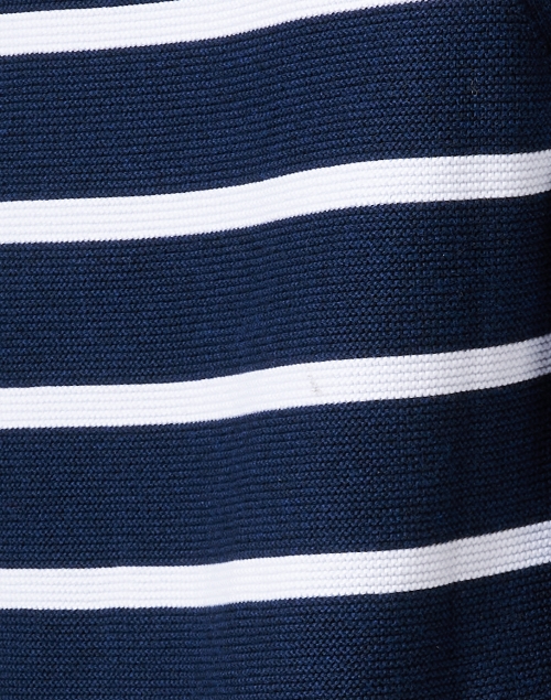 Fabric image - Kinross - Navy Striped Cotton Sweater