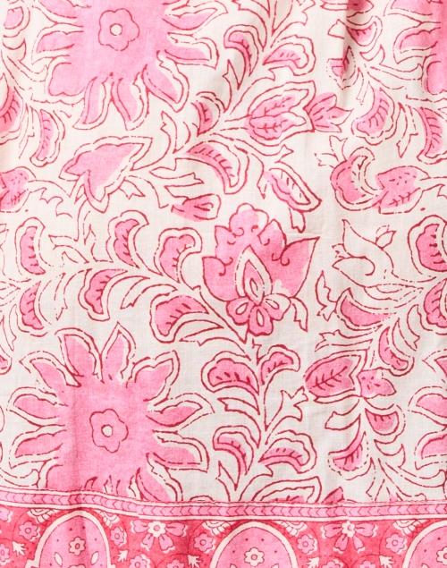 Fabric image - Bella Tu - Pink Print Cotton Shirt Dress