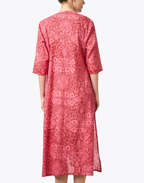 Back image - Ro's Garden - Dulce Pink Embroidered Cotton Kurta