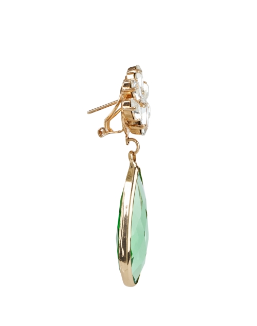 Back image - Anton Heunis - Green Crystal Drop Earrings