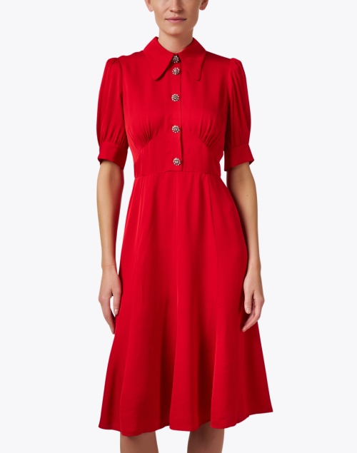 Front image - L.K. Bennett - Esme Red Shirt Dress