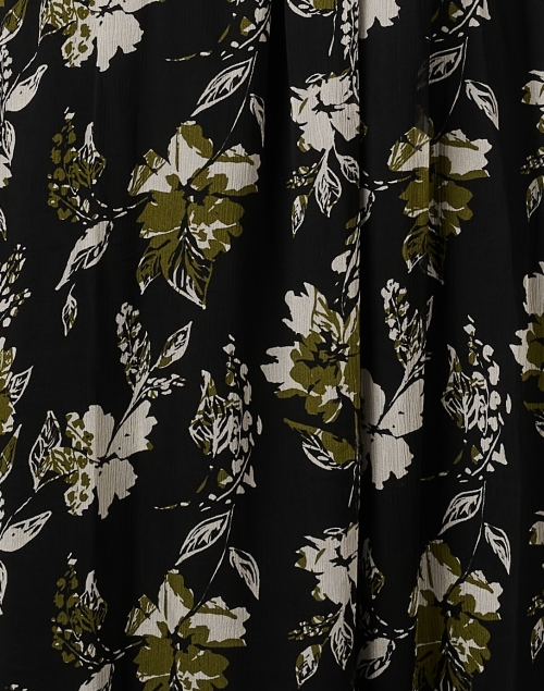 Fabric image - Shoshanna - Arya Black Multi Floral Dress