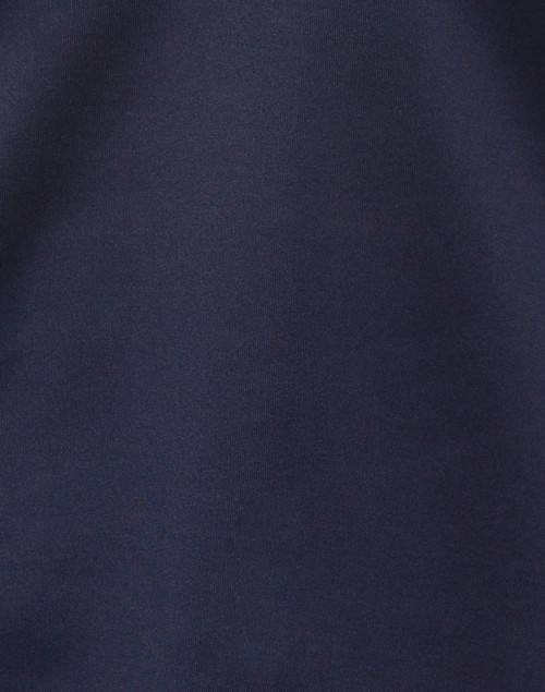 Fabric image - Gretchen Scott - Navy Ruffle Neck Top