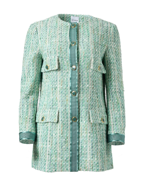 Product image - St. John - Green Multi Tweed Jacket