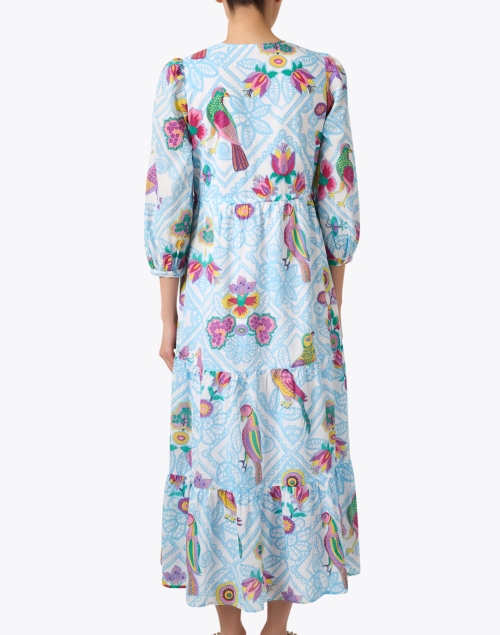 Back image - Banjanan - Castor Blue Print Dress