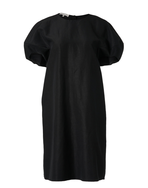 Lafayette 148 New York Black Silk Linen Dress