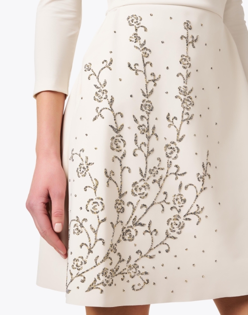 Extra_1 image - Chiara Boni La Petite Robe - Aldoio Cream Embellished Dress