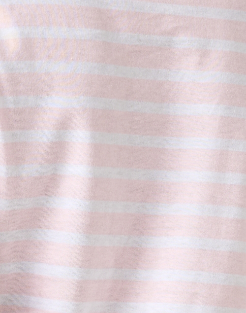 Fabric image - Saint James - Etrille Pink and White Striped Cotton Tee