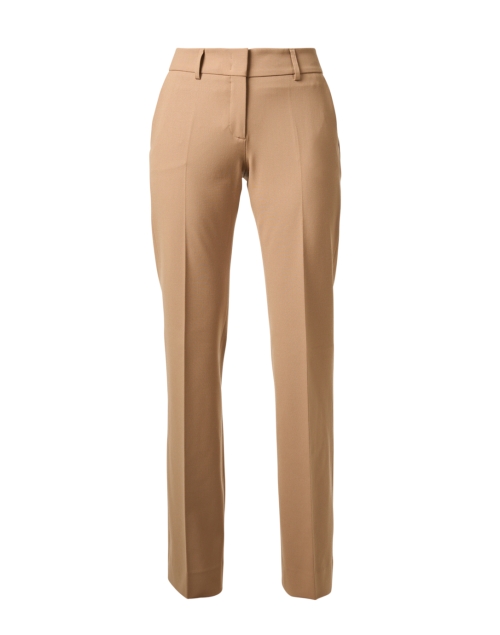 Product image - Piazza Sempione - Camel Stretch Wool Straight Leg Pant 