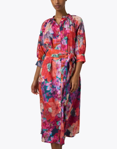 Front image - Megan Park - Celia Multi Print Cotton Dress