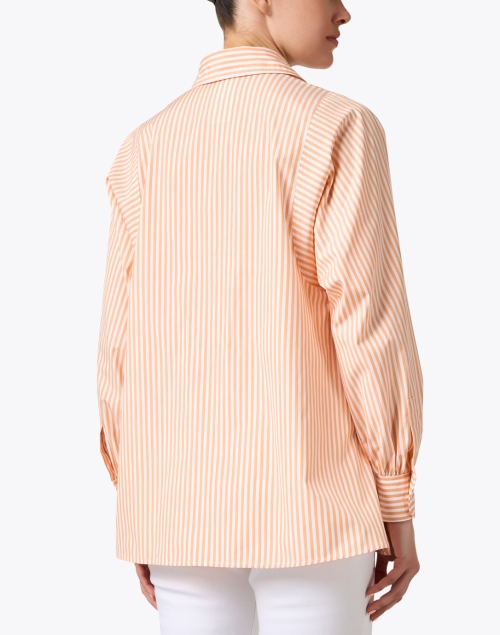 Back image - Weekend Max Mara - Fufy Orange Striped Shirt