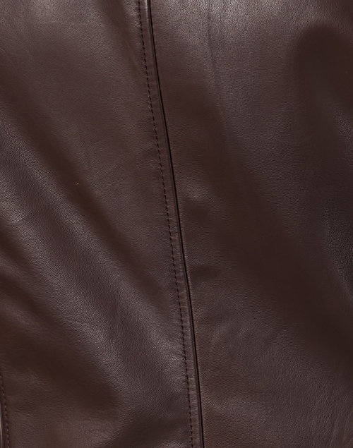Fabric image - Repeat Cashmere - Brown Leather Moto Jacket