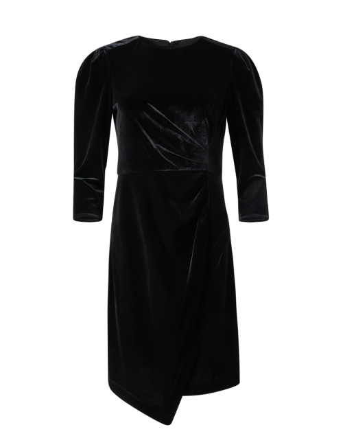 Product image - Shoshanna - Ralph Black Velvet Ruched Dress