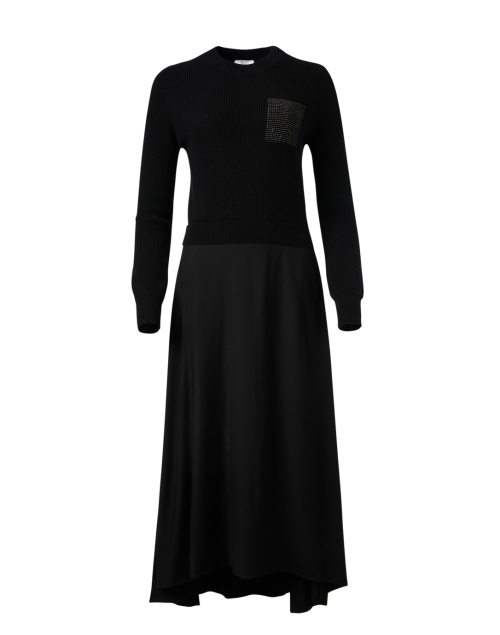 Product image - Peserico - Black Mixed Media Dress