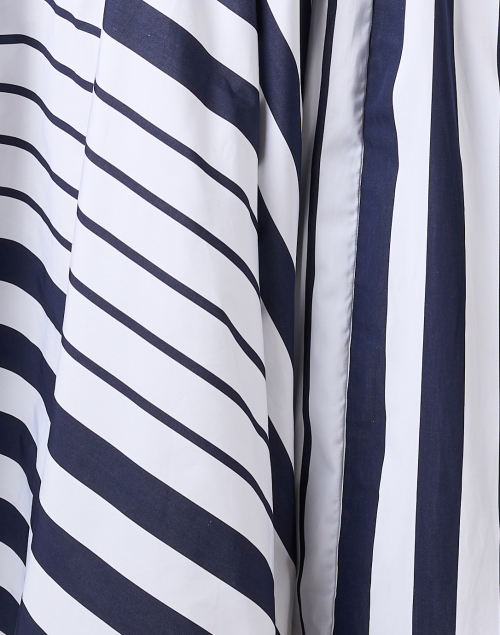 Fabric image - Sara Roka - Caleigh Navy Striped Shirt Dress