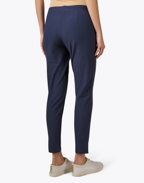 Back image - Eileen Fisher - Blue Stretch Slim Ankle Pant