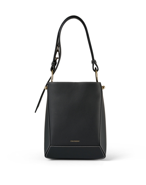 Product image - Strathberry - Lana Midi Black Leather Bucket Bag 