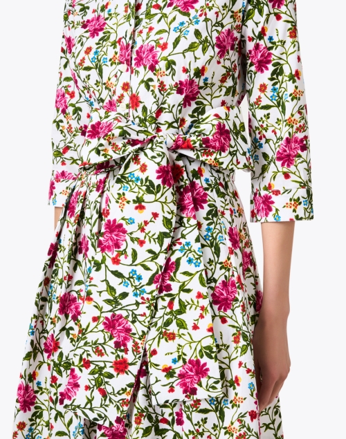 Extra_1 image - Samantha Sung - Audrey White Floral Print Cotton Stretch Dress
