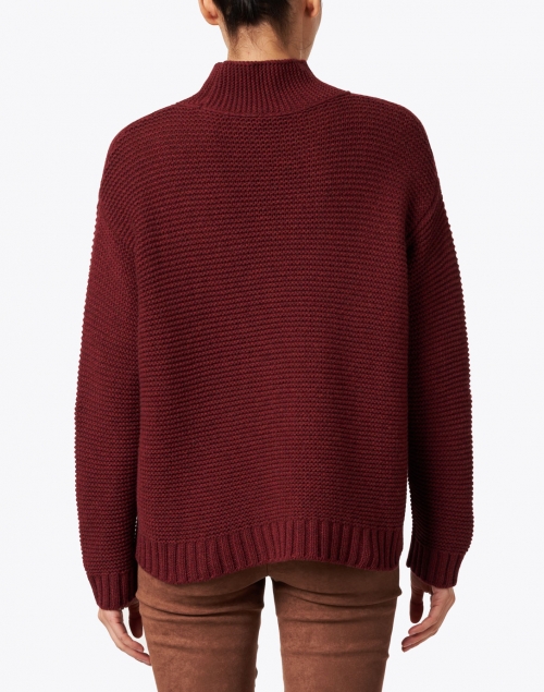 Eileen Fisher - Dark Cranberry Cashmere Wool Sweater