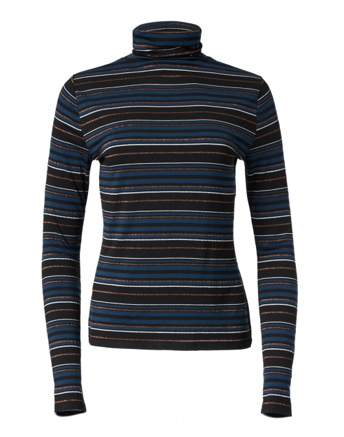 Veronica Beard - Audrey Black and Blue Stripe Sweater