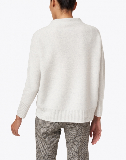 Back image - Vince - Grey Boiled Cashmere Sweater