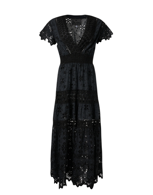 Product image - Temptation Positano - Black Embroidered Cotton Eyelet Dress