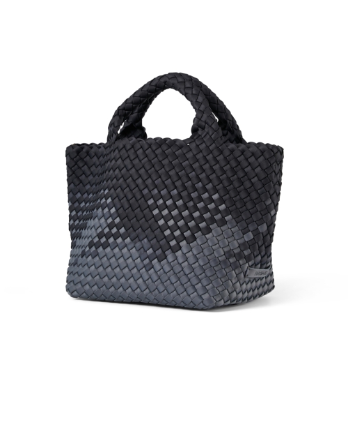 Front image - Naghedi - St. Barths Small Grey Graphic Woven Handbag