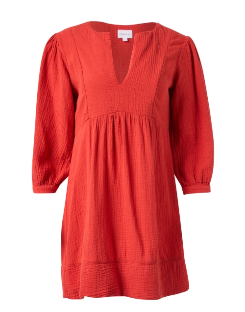 Product image - Honorine - Coco Red Cotton Gauze Dress