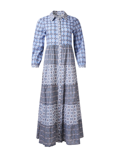 Product image - Ro's Garden - Jinette Blue Print Maxi Dress