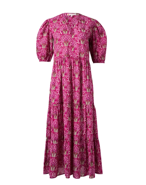 Product image - Jude Connally - Jordana Magenta Print Cotton Dress