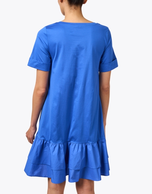 Back image - Weekend Max Mara - Vanna Blue Cotton Dress