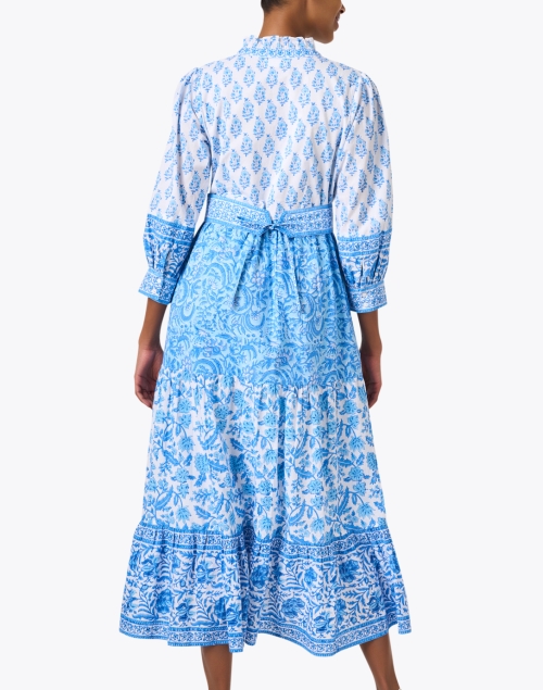 Back image - Pink City Prints - Gemma Blue Print Dress