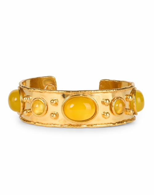Product image - Sylvia Toledano - Gold and Yellow Onyx Byzantine Cuff