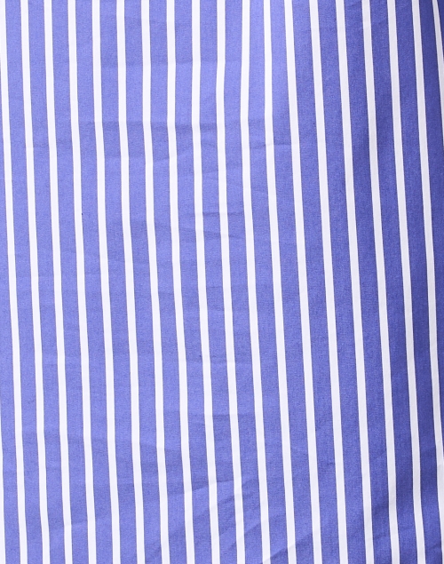 Fabric image - Dovima Paris - Aerin Blue Stripe Poplin Blouse