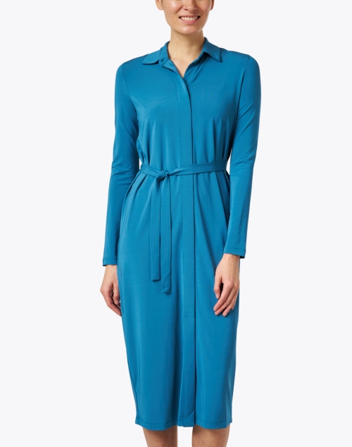 Front image - Max Mara Leisure - Calata Blue Shirt Dress