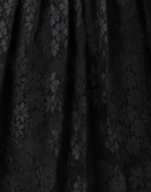 Fabric image - L.K. Bennett - Lisbet Black Lace and Velvet Dress
