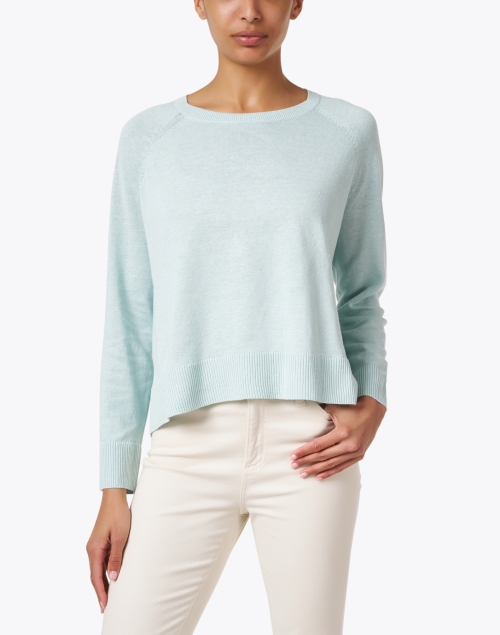Front image - Eileen Fisher - Clearwater Linen Cotton Pullover